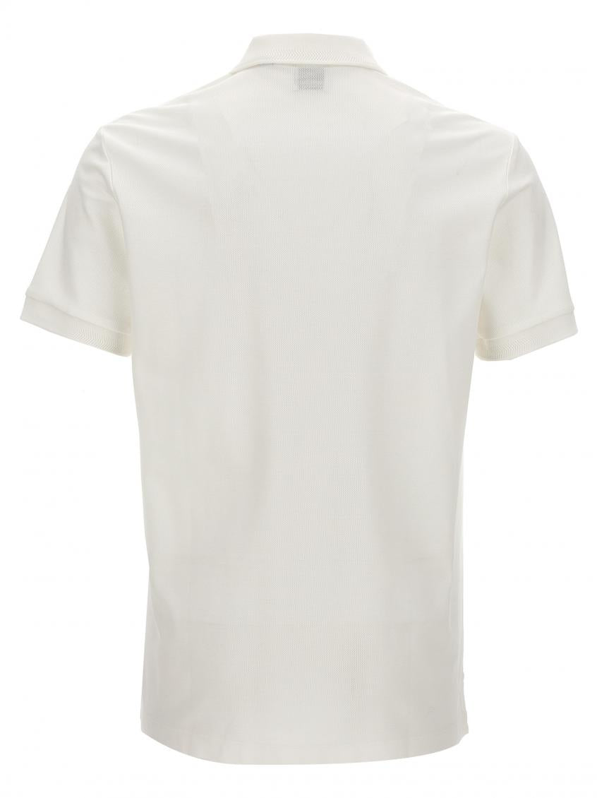 White Embroidered Logo Polo 3