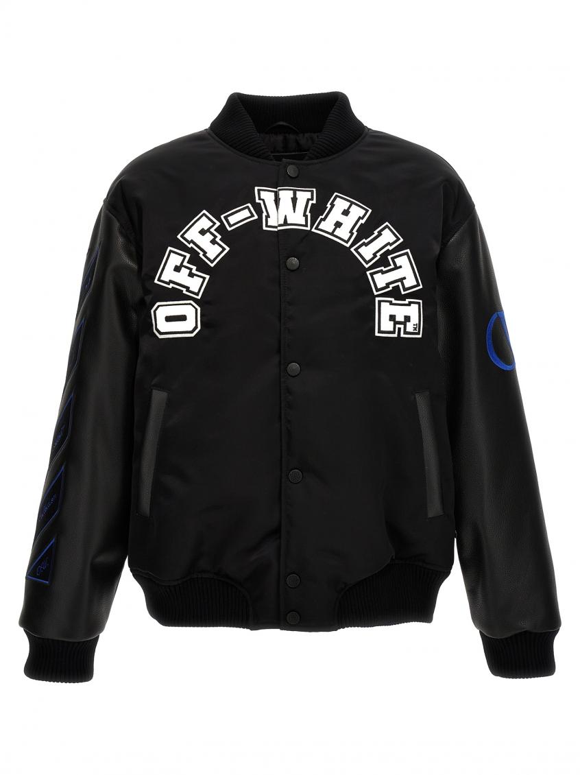 Black Baseball Bomber Jacket 2