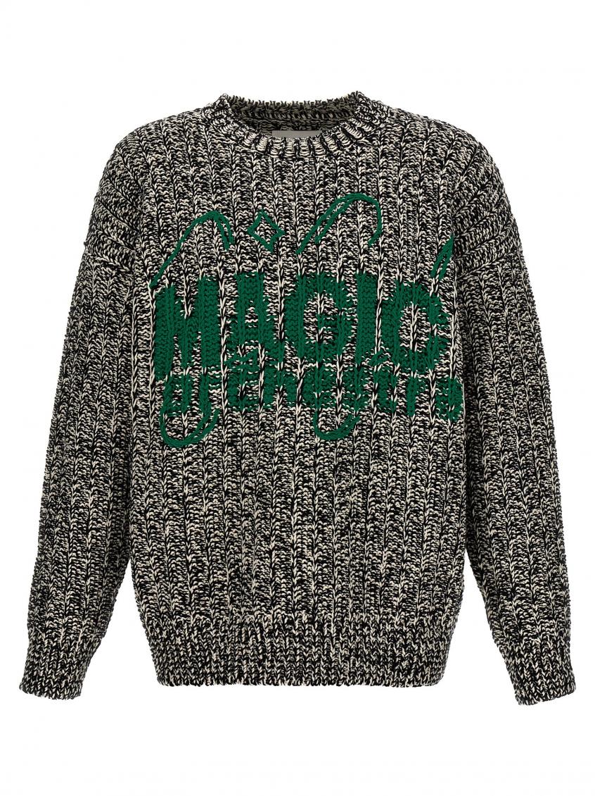 Multicolor Jacquard Logo Sweater 1