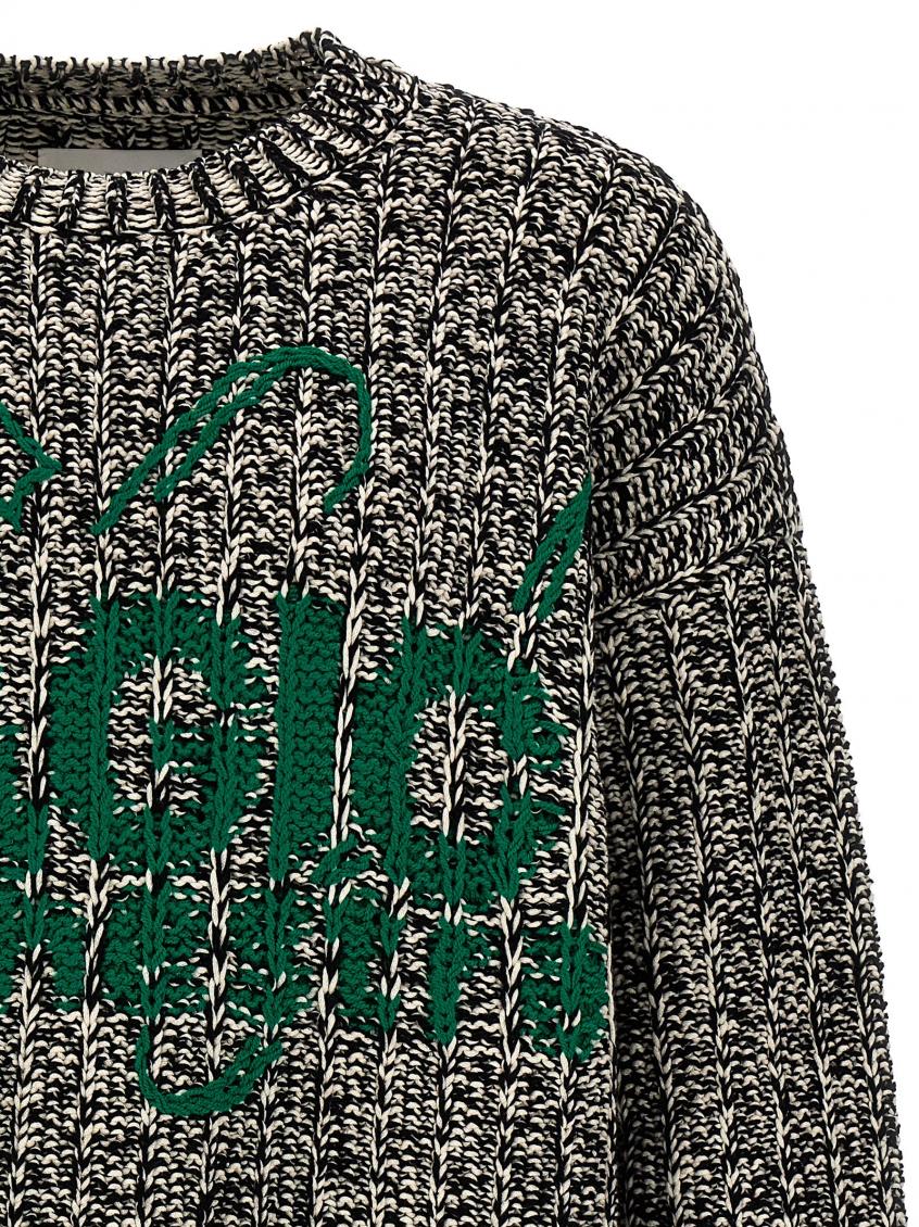 Multicolor Jacquard Logo Sweater 4