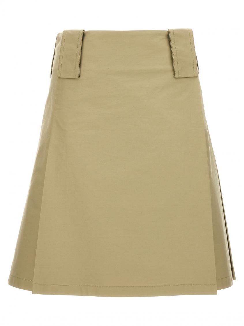 Beige Pleated skirt 2