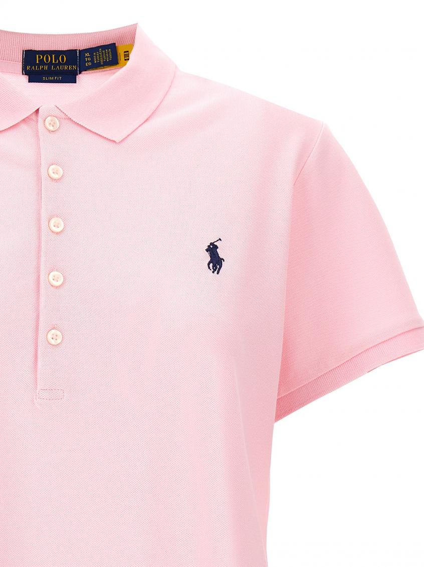 Pink 'Julie' polo shirt 4