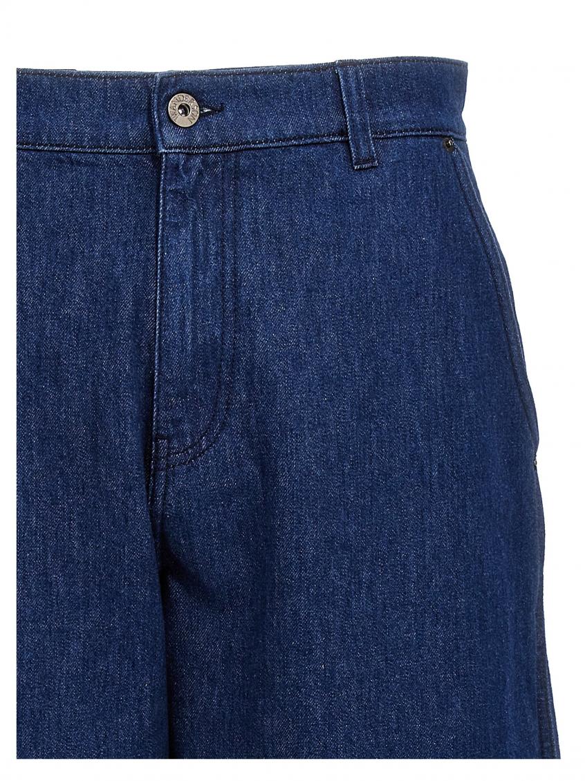 Blue Logo  Jeans 4