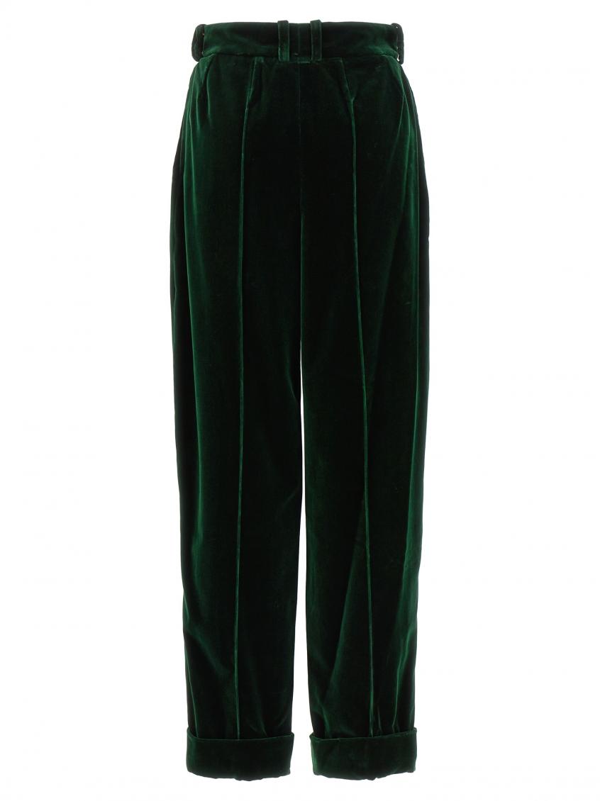Dark Green Boyfriend Pants 3