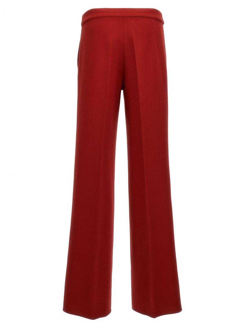 Red Valerie Straight Leg Pants 3