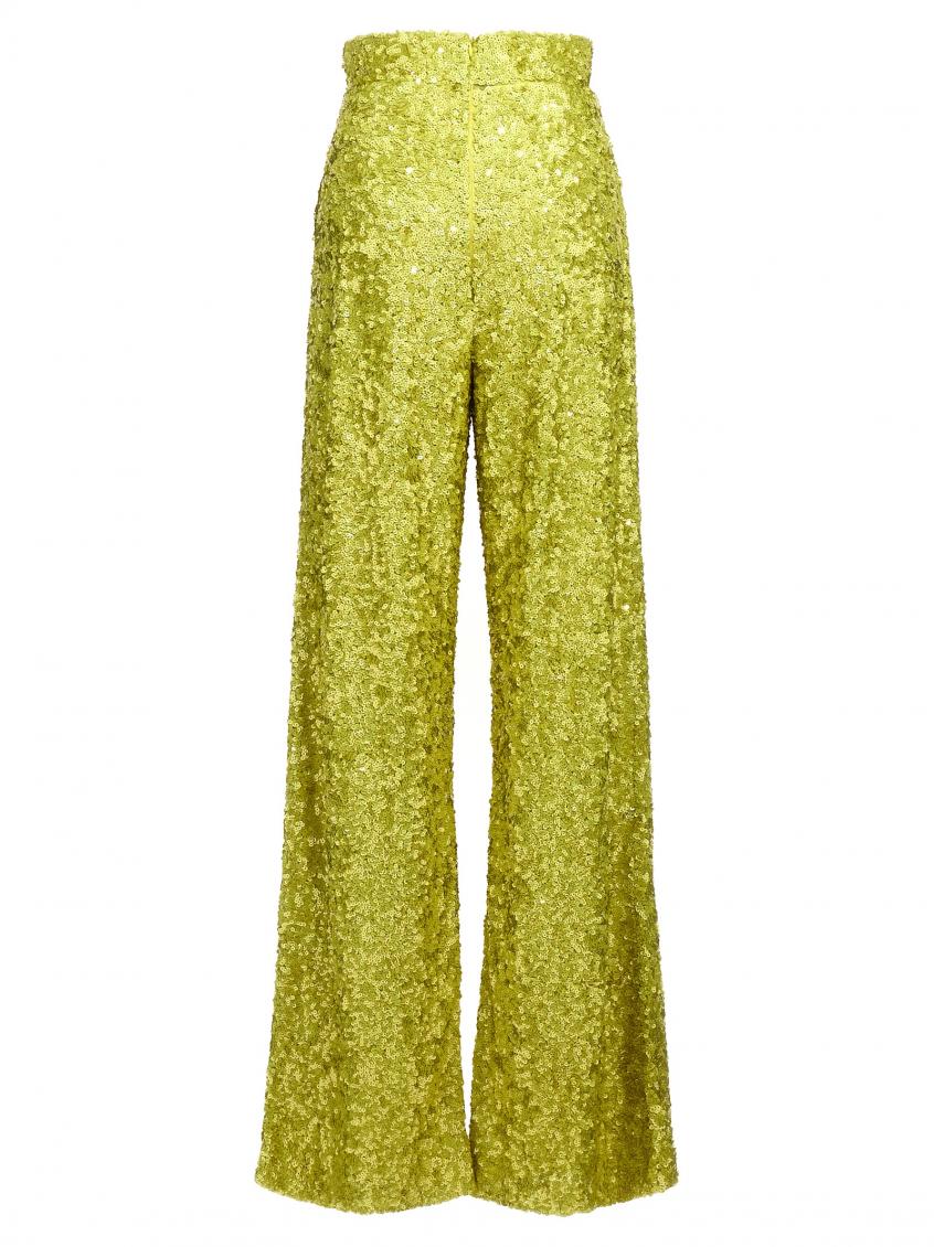 Green All-over Sequin Pants 3
