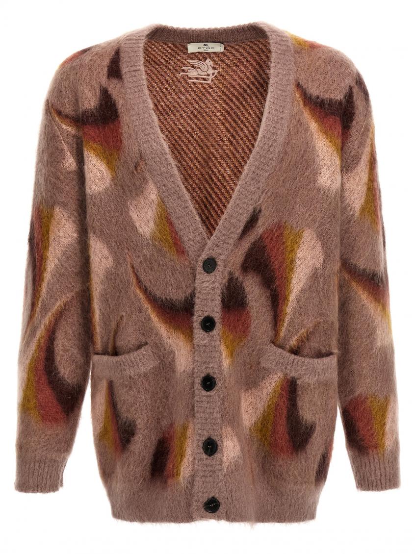 Multicolor Patterned Cardigan 1