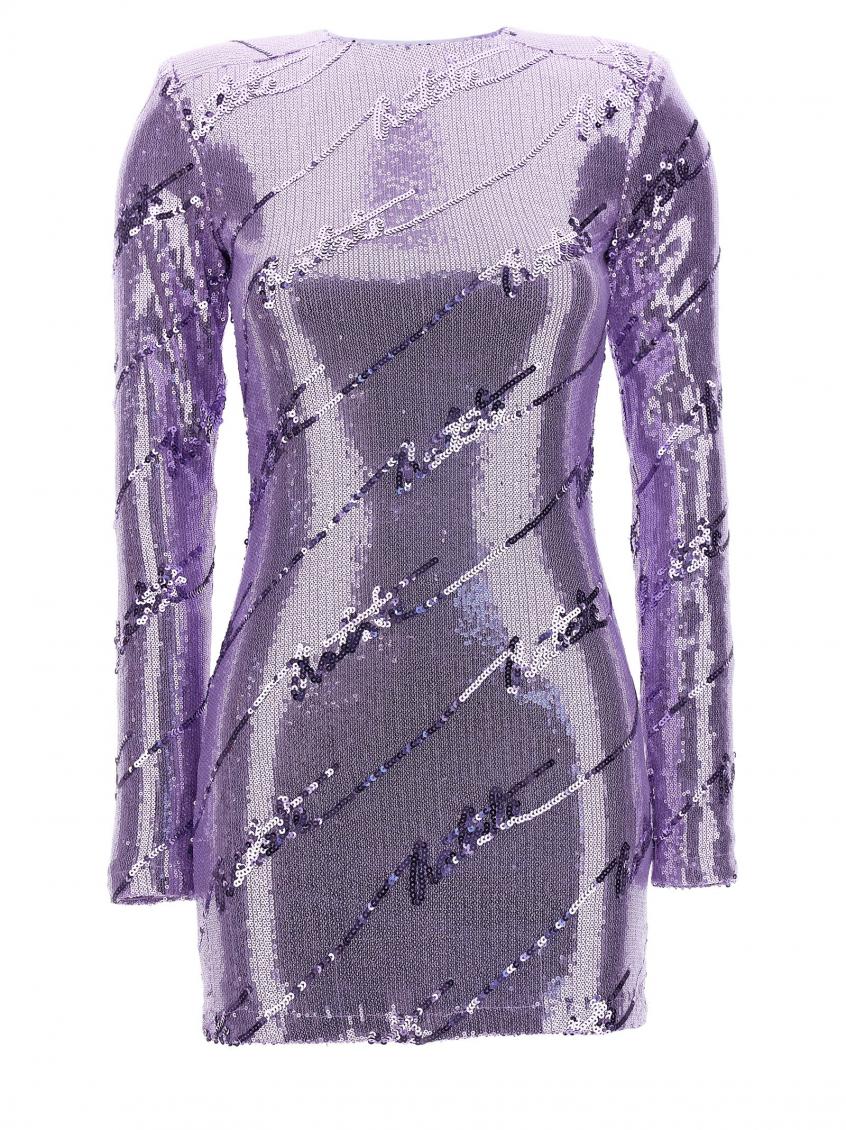 Light Purple Sequin Mini Dress 1