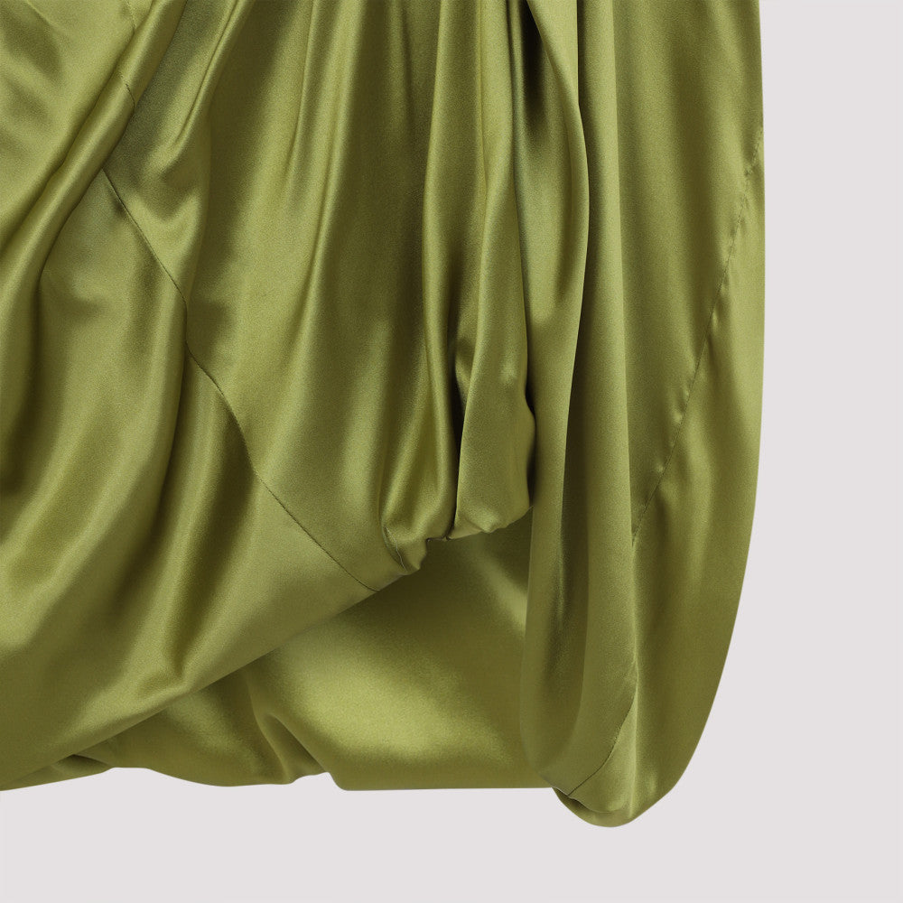 Olive Dalant Asymmetric Hem Dress 5