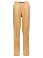 Beige Silk pants 1