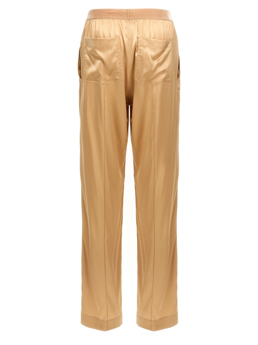 Beige Silk pants 2