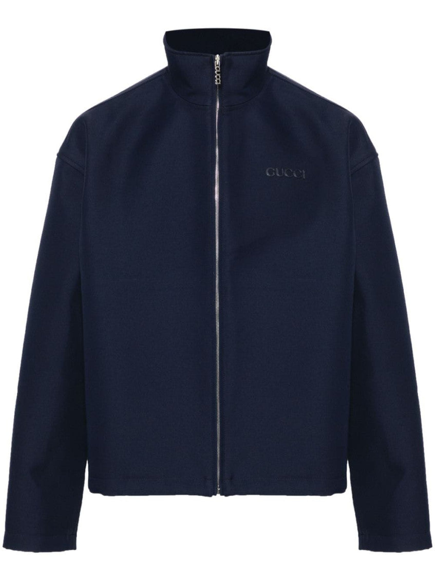 Dark Blue Embroidered Jacket 1
