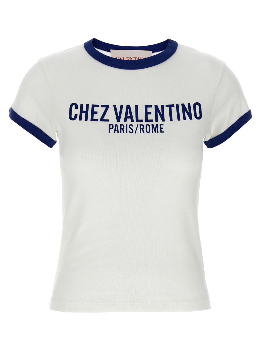 Blue 'Chez Valentino' T-shirt 1