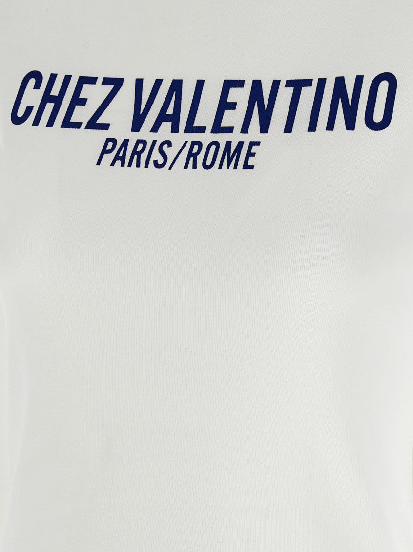 Blue 'Chez Valentino' T-shirt 4