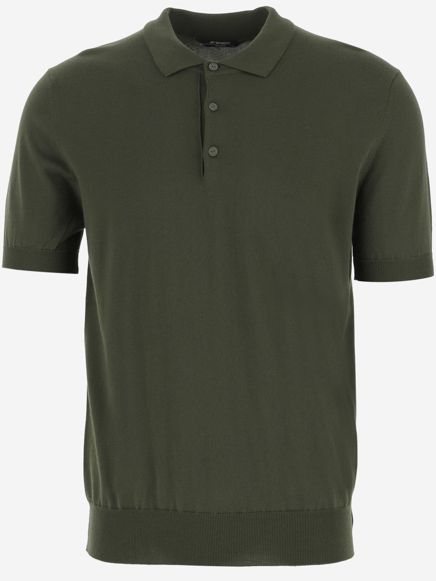 Green Pleyne Knitted Cotton Polo Shirt 1