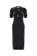 Charcoal stretch wool dress  1