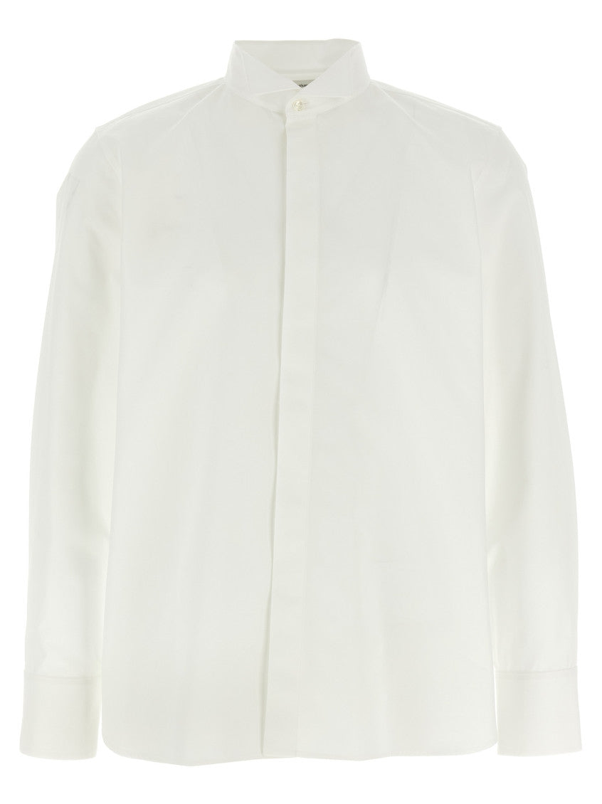 White Flap collar shirt 1