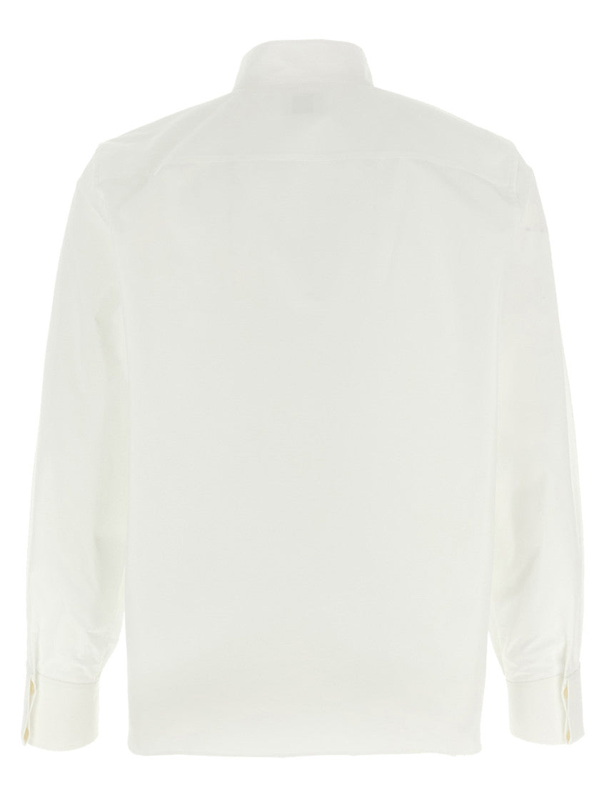 White Flap collar shirt 2