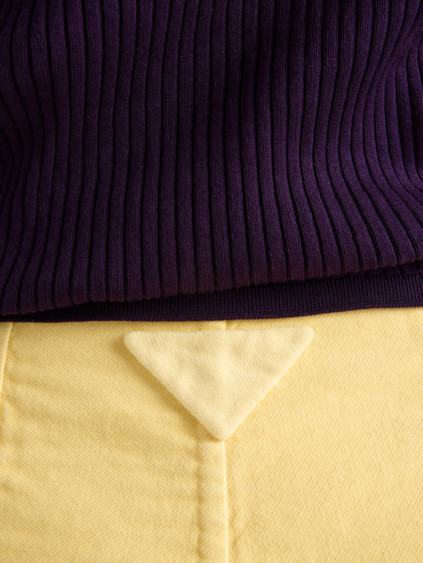 Yellow double cotton shorts 5
