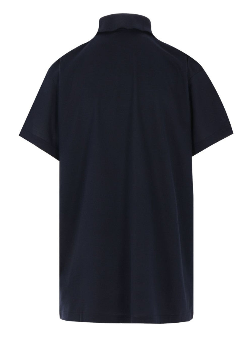 Blue Embroidery polo shirt 4