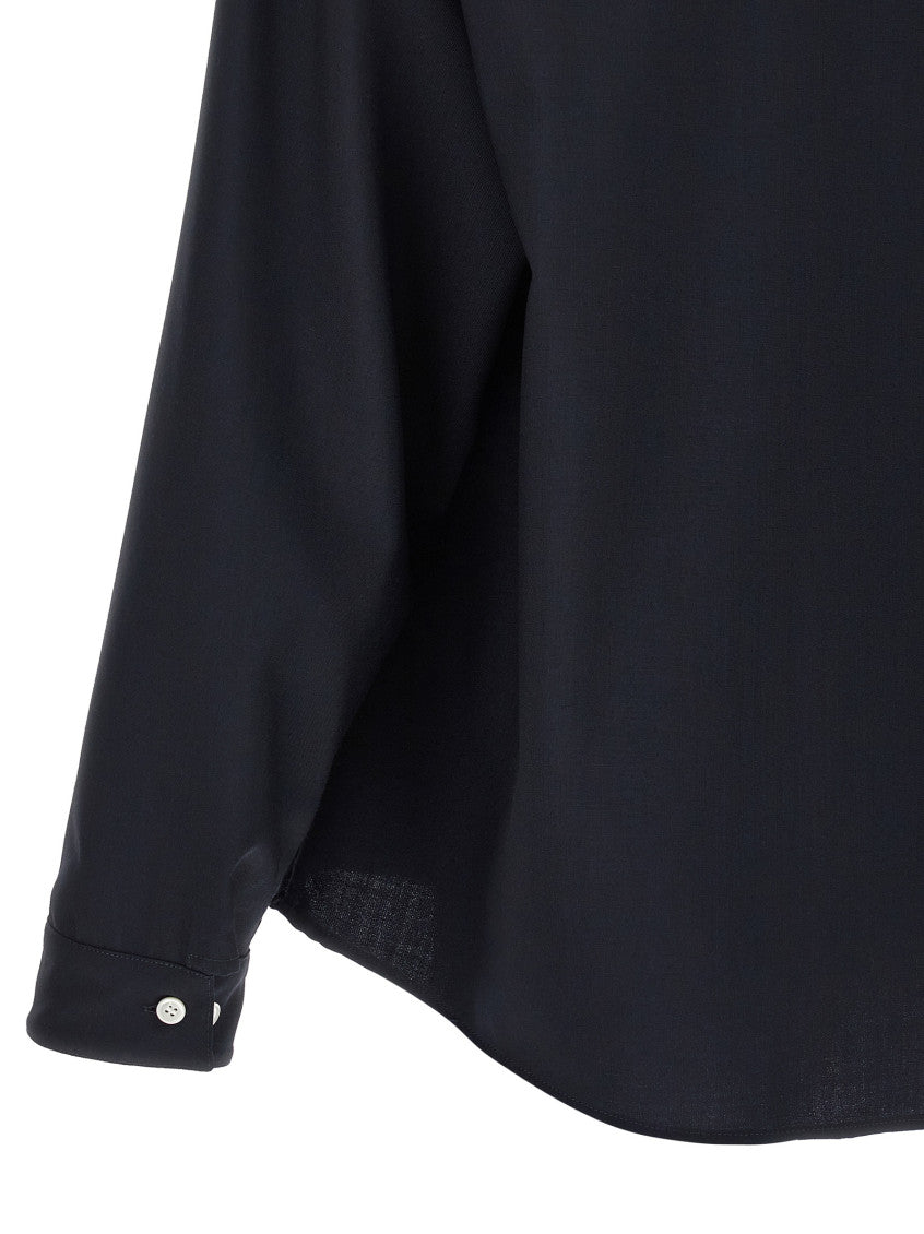 Blue 'Tropical Wool' Shirt 4