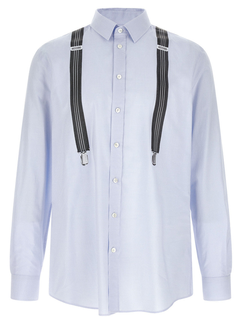 Light Blue Trompe-l'œil Print Shirt 1