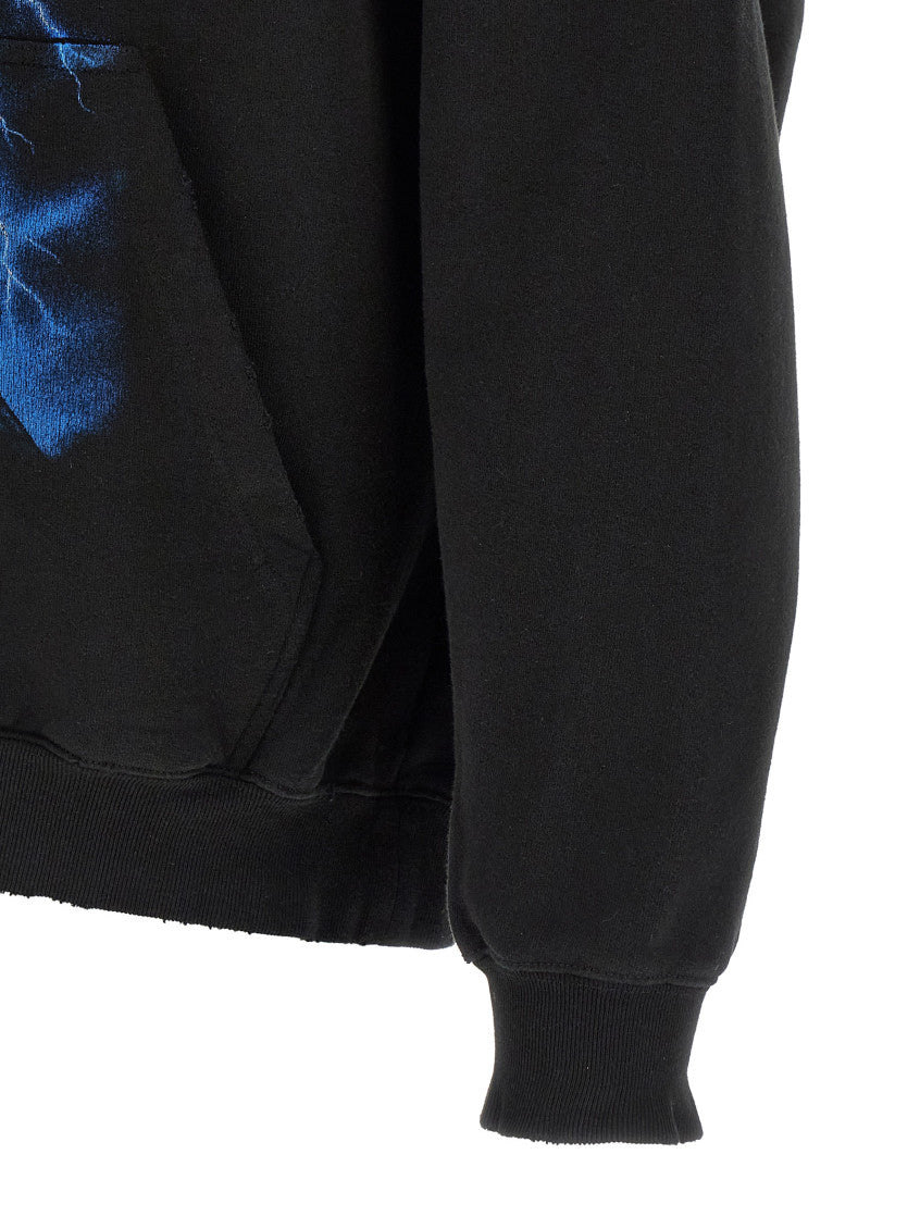 Black 'Paris Thunderstorm' Hoodie 4