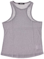 Grey Scoop Neck Tank Top 1