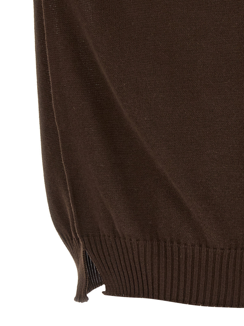 Brown Cotton Sweater 4