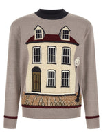 Grey Jacquard Sweater 1