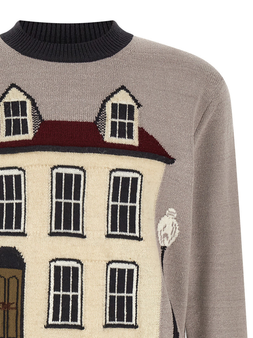 Grey Jacquard Sweater 3