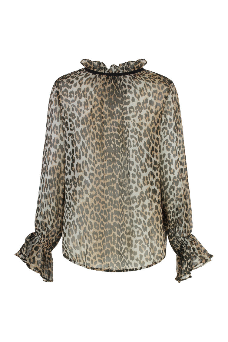 Multicolour Leopard Print Top 2