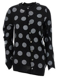 Black Polka Dot Maxi Cardigan 1