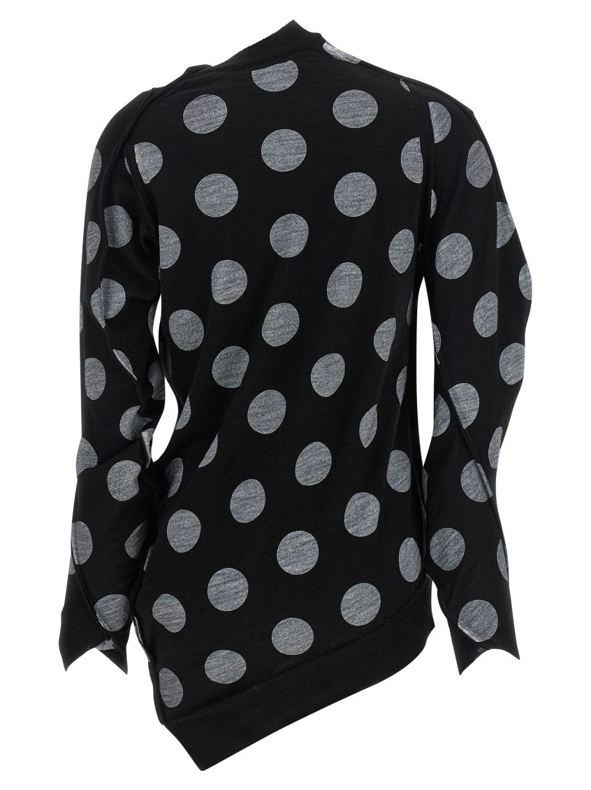 Black Polka Dot Maxi Cardigan 2