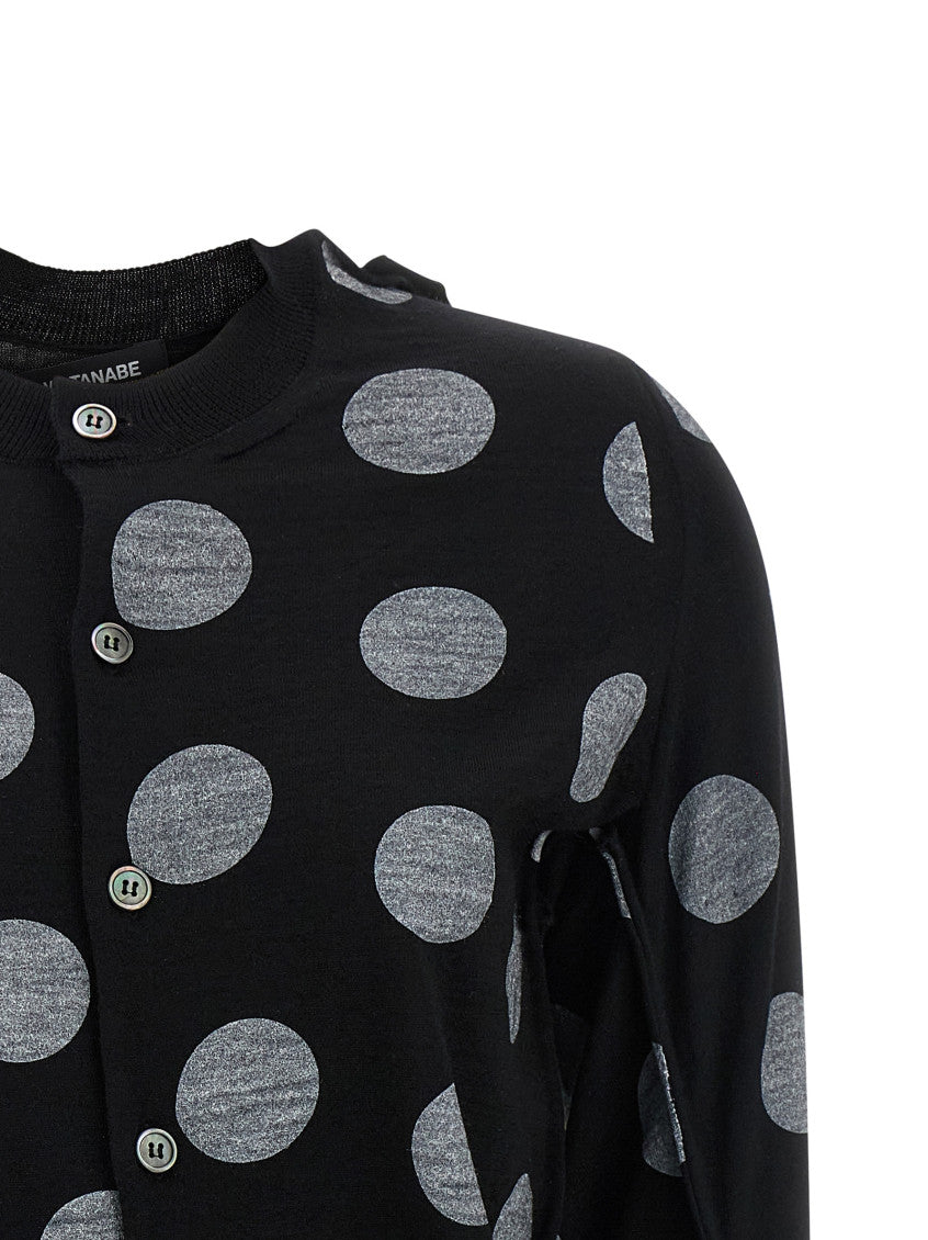 Black Polka Dot Maxi Cardigan 3