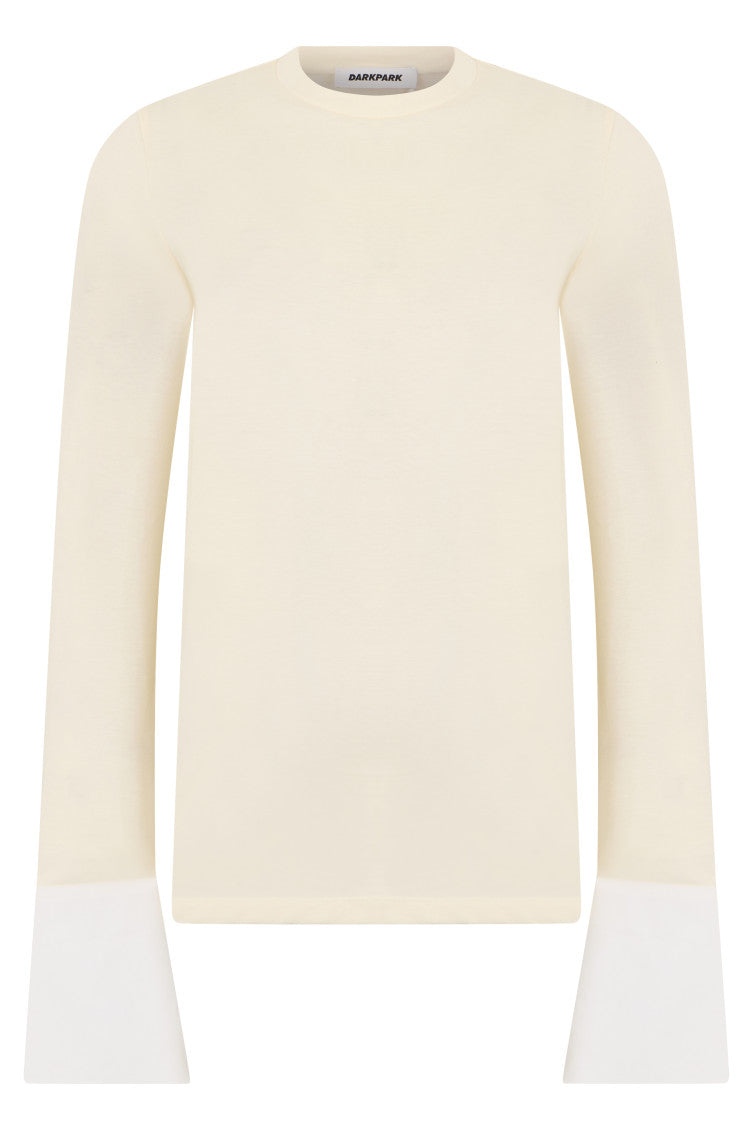 Off White Round Neck Top 1