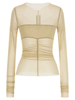 Beige 'Temple' Top 1