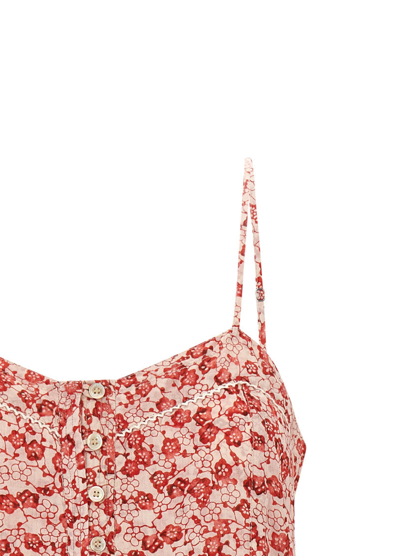 Red 'Vickia' Jumpsuit 3