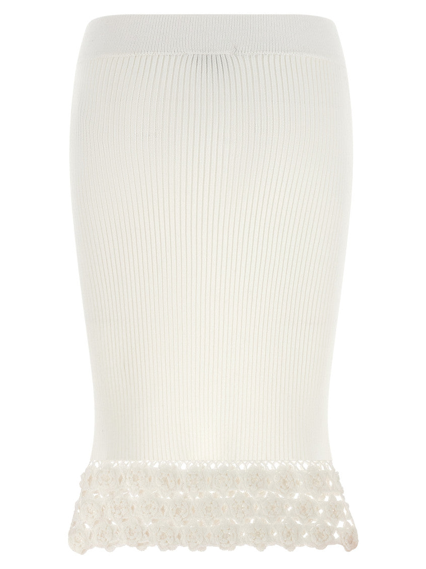 White 'Cotton Crochet' Skirt 2