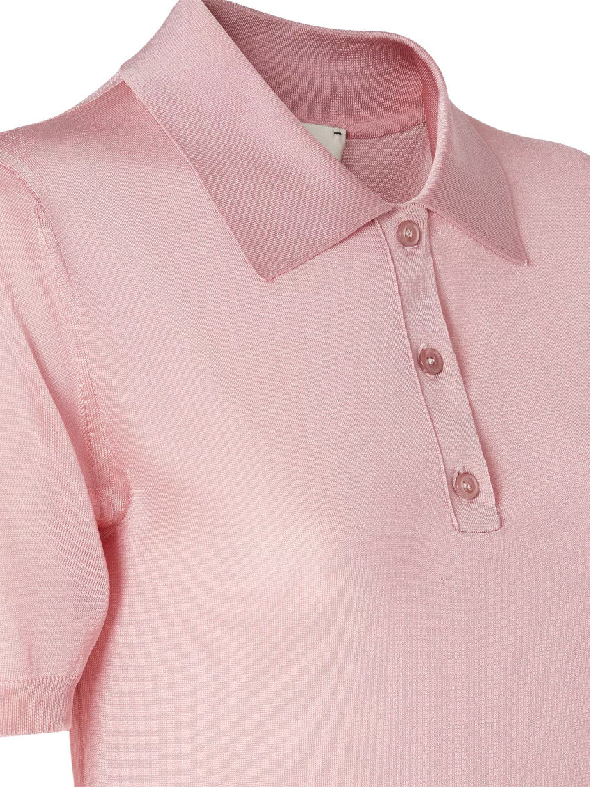 Pink Classic Collar Logo Polo 3