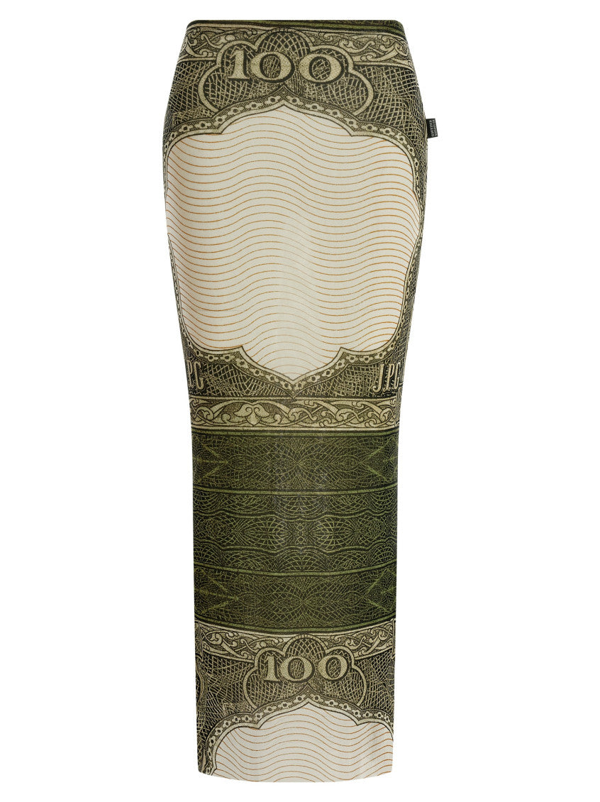 Multicolor 'Re-edition - The Green Cartouche' Skirt 1