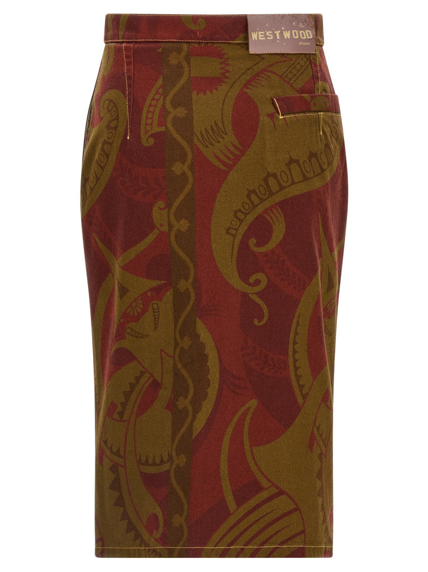 Multicolor 'Trousers Skirt' Skirt 2