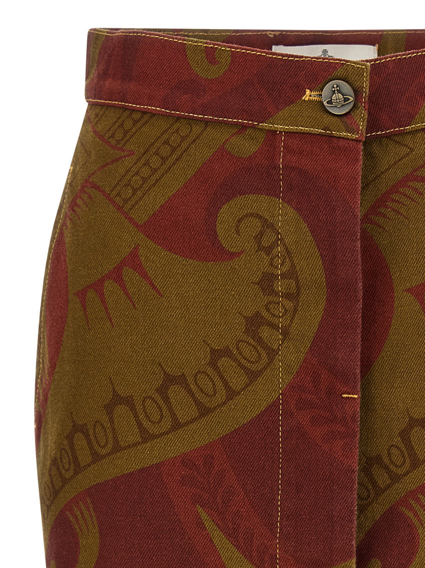 Multicolor 'Trousers Skirt' Skirt 3