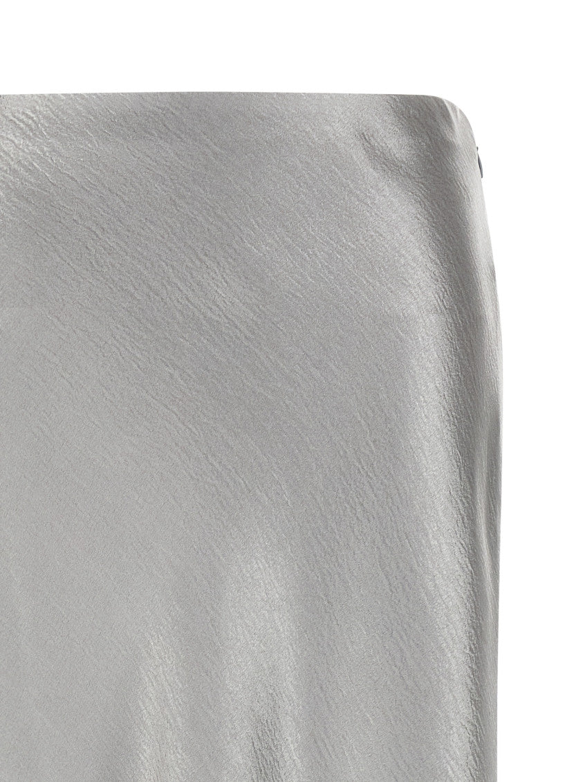 Grey 'Satin' Skirt 3