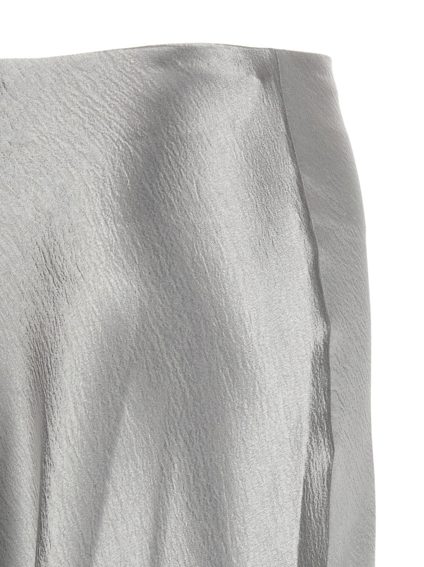 Grey 'Satin' Skirt 4