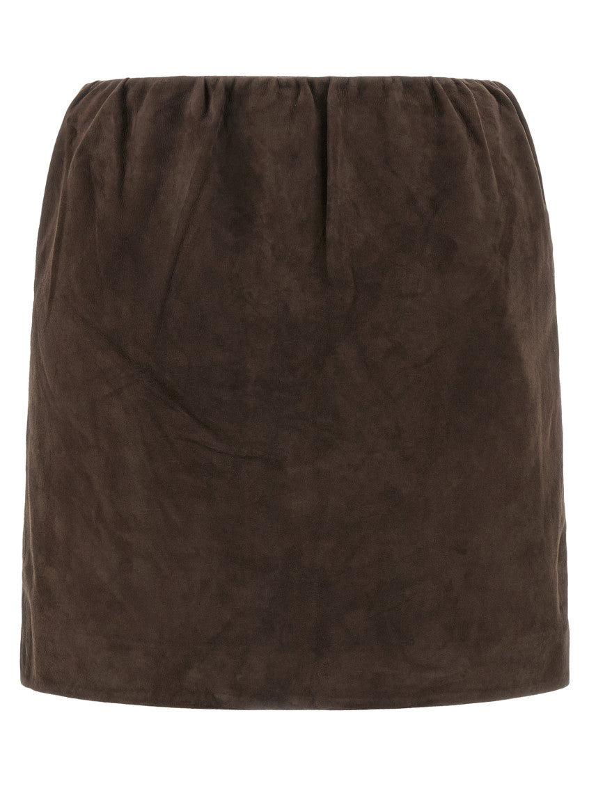 Brown Suede Skirt 1