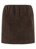 Brown Suede Skirt 1