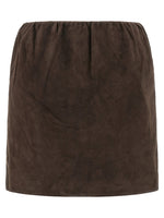Brown Suede Skirt 1