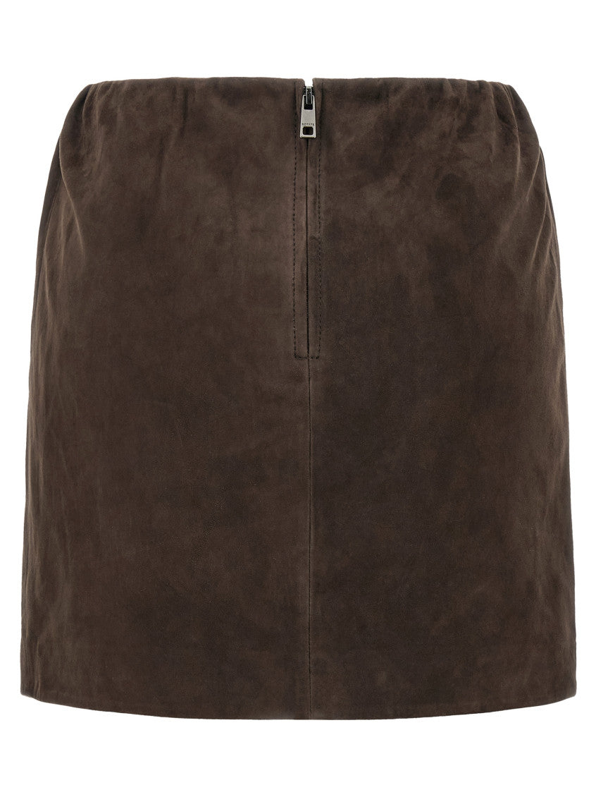 Brown Suede Skirt 2