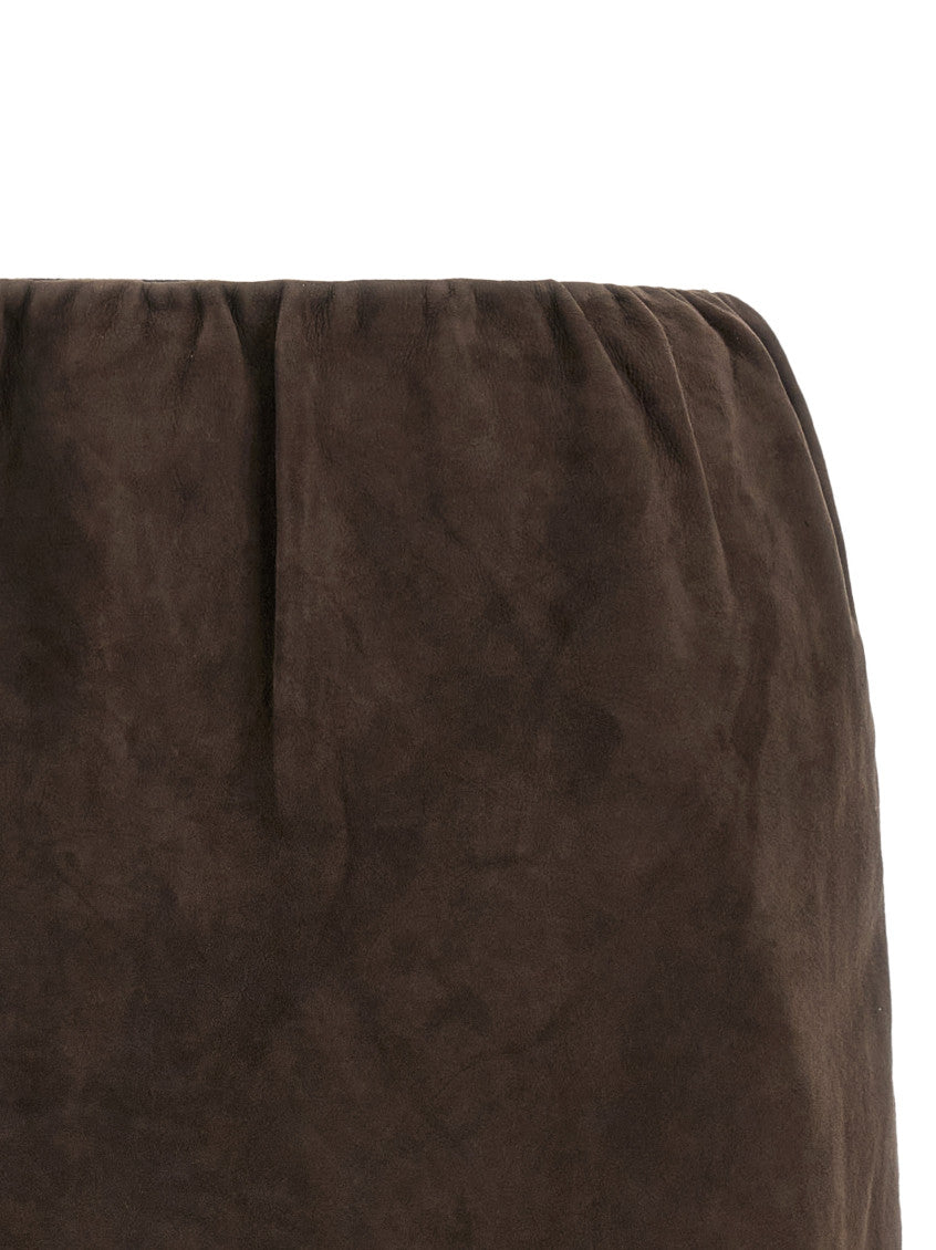Brown Suede Skirt 3